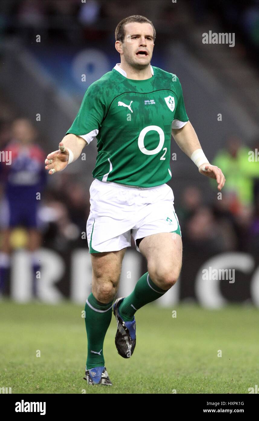 SHANE JENNINGS IRELAND & ST.MARY'S COLLEGE TWICKENHAM MIDDLESEX ENGLAND 27 February 2010 Stock Photo