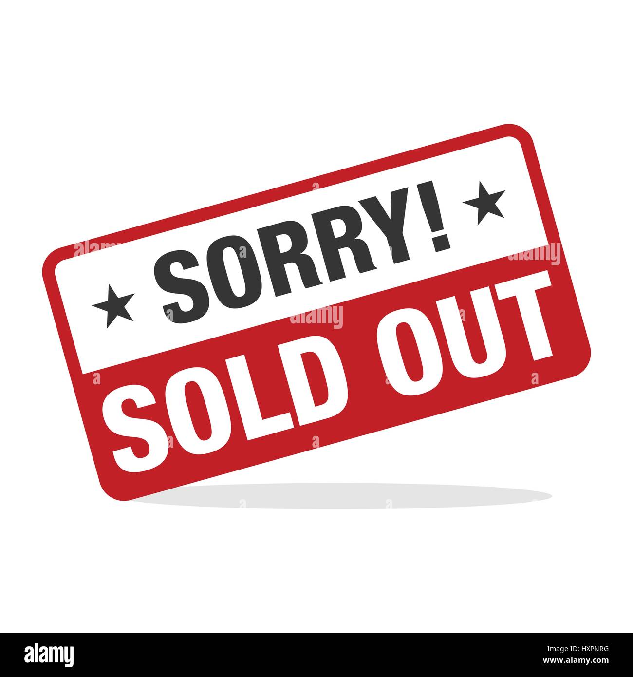 Sold out Cut Out Stock Images & Pictures - Alamy