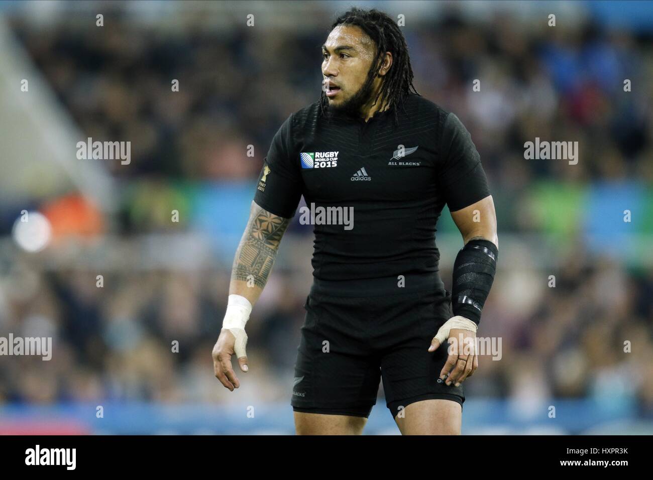 MA'A NONU NEW ZEALAND RU NEW ZEALAND RU ST JAMES PARK NEWCASTLE UPON TYNE ENGLAND 09 October 2015 Stock Photo