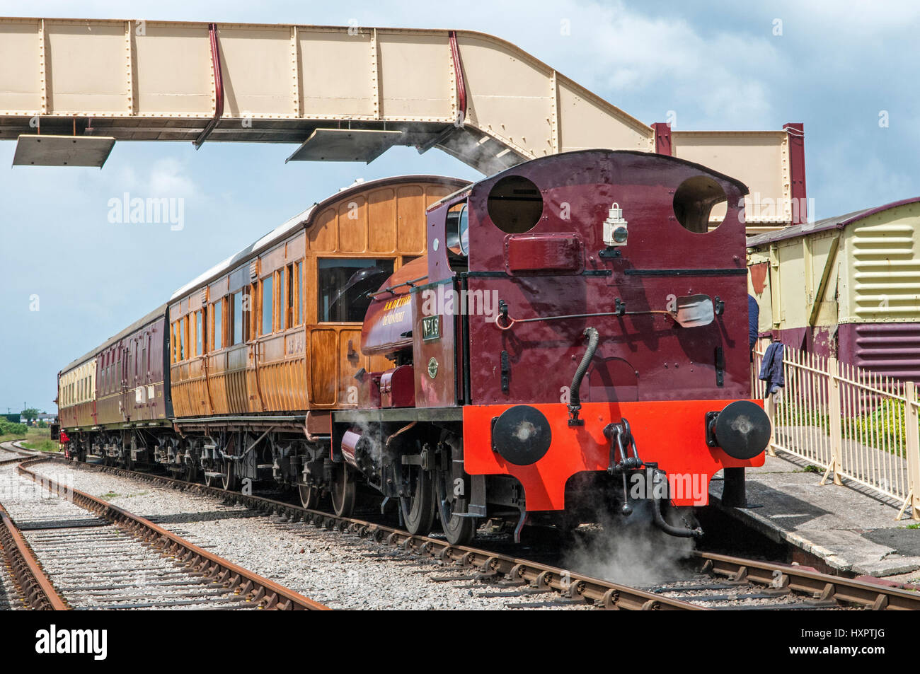 The Pontypool and Blaenavon Railway, a popular visitor attraction in south Wales, and the highest altitude Stock Photo