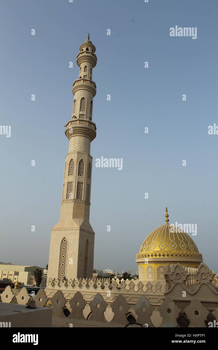 Al Mina Mosque (and details) Stock Photo