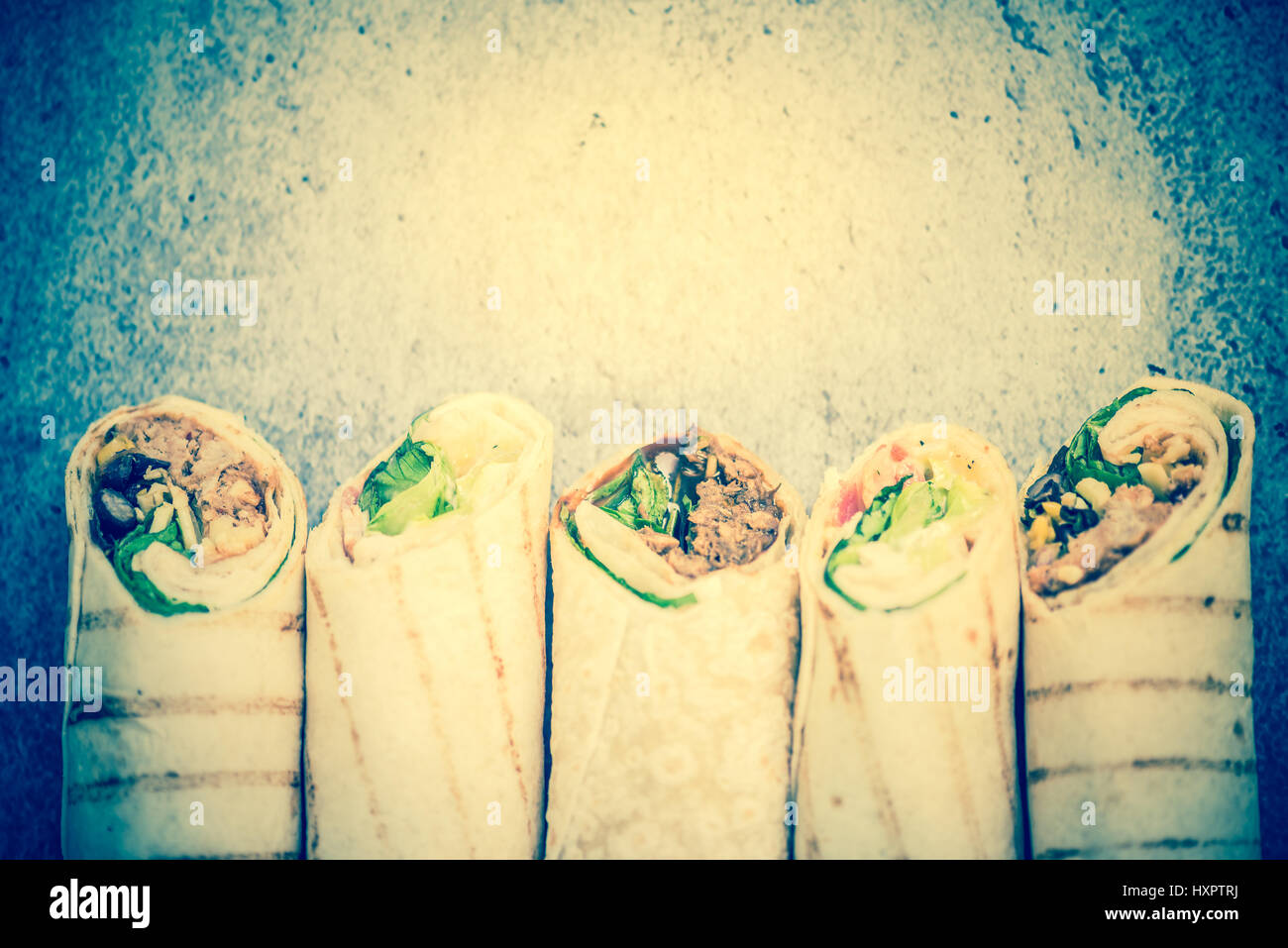 healthy wraps sandwich, mexican food Stock Photo - Alamy