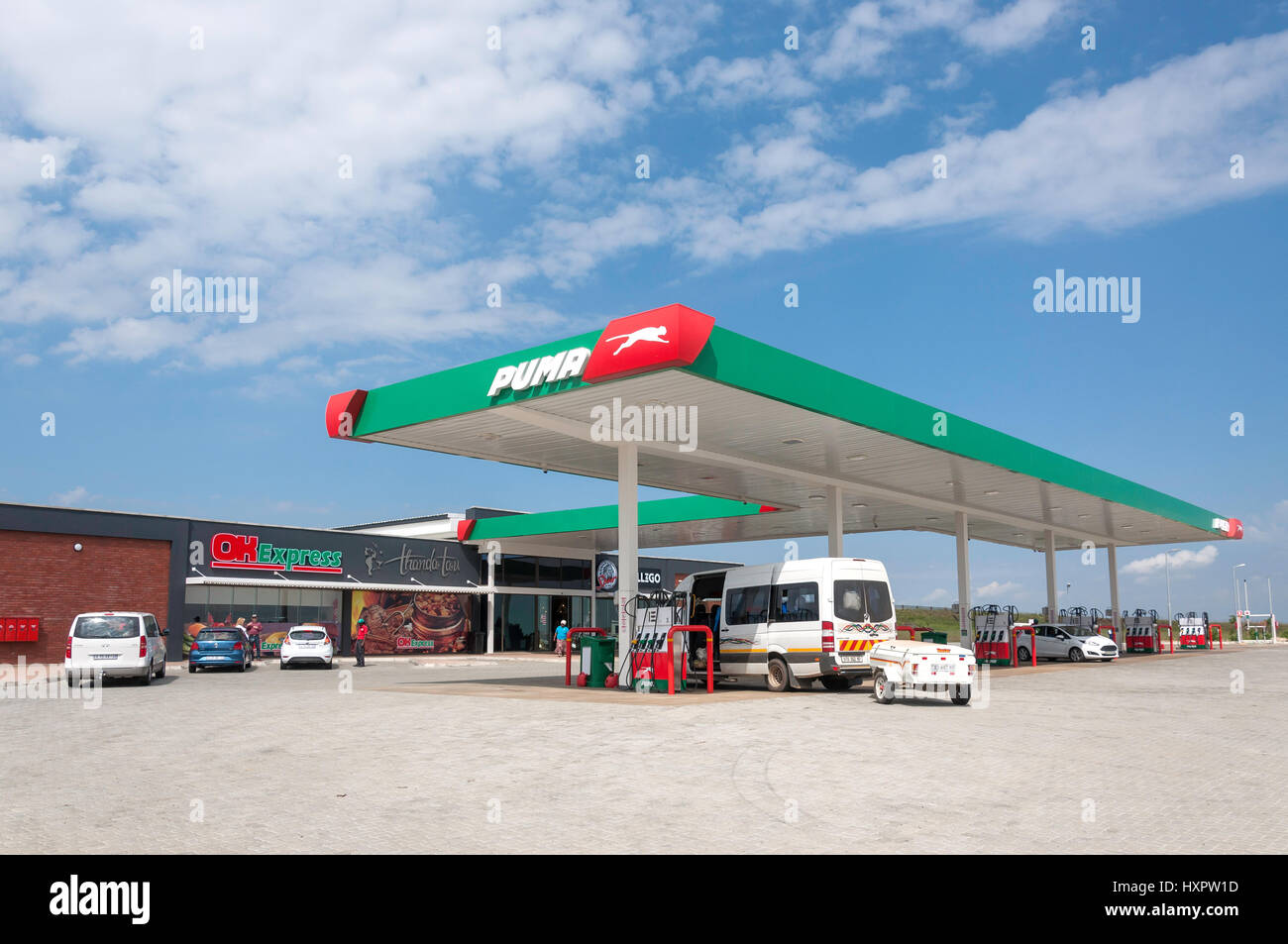 Thanda Tau OK Express truck stop, N3 National Highway, Free State Province, Republic of South Africa Stock Photo