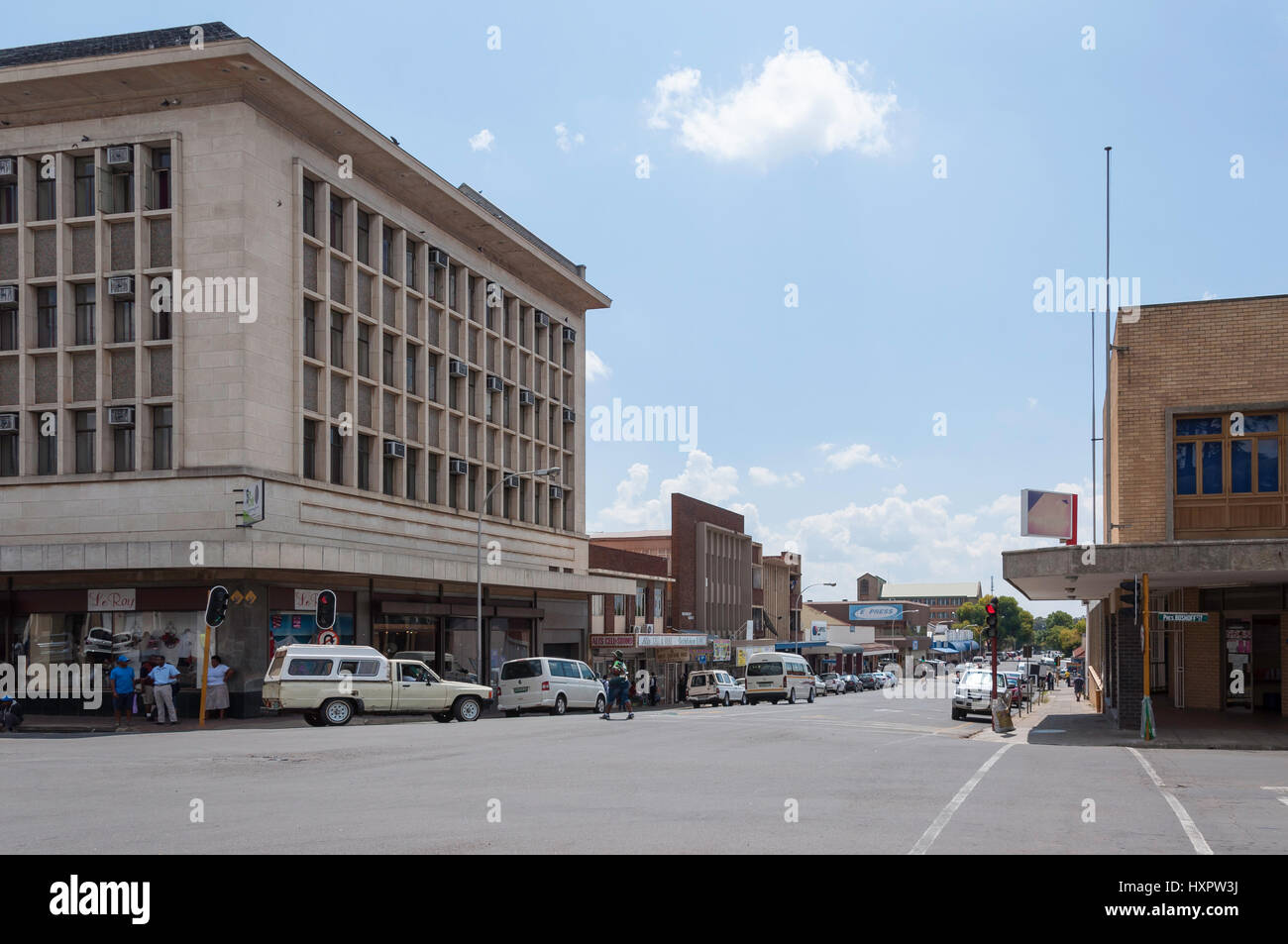 Louw Street, Bethlehem, Free State Province, Republic of South Africa Stock Photo