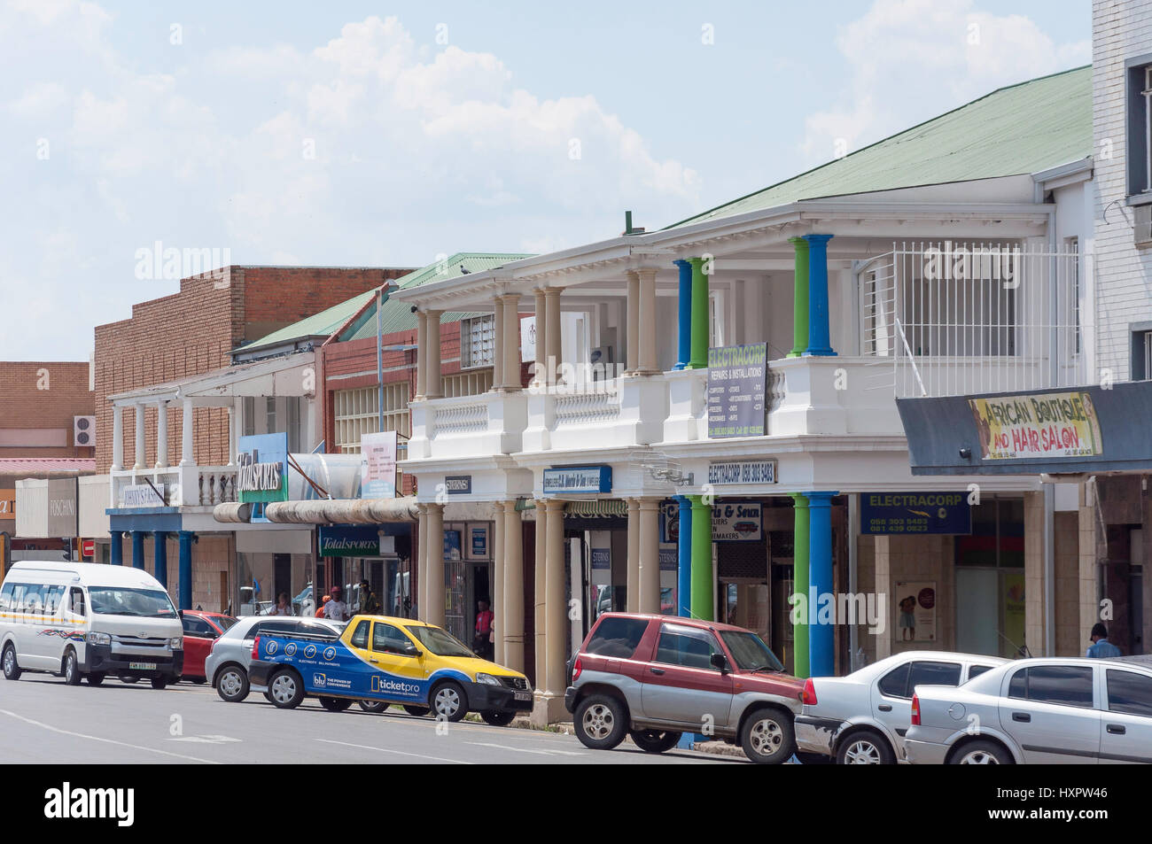 Roux Street, Bethlehem, Free State Province, Republic of South Africa Stock Photo