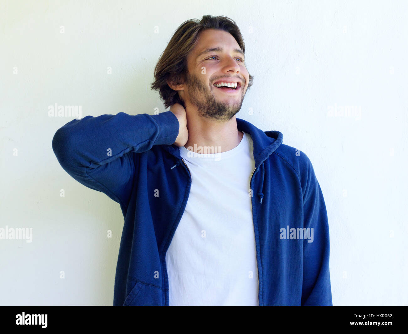 Hand behind neck hi-res stock photography and images - Alamy