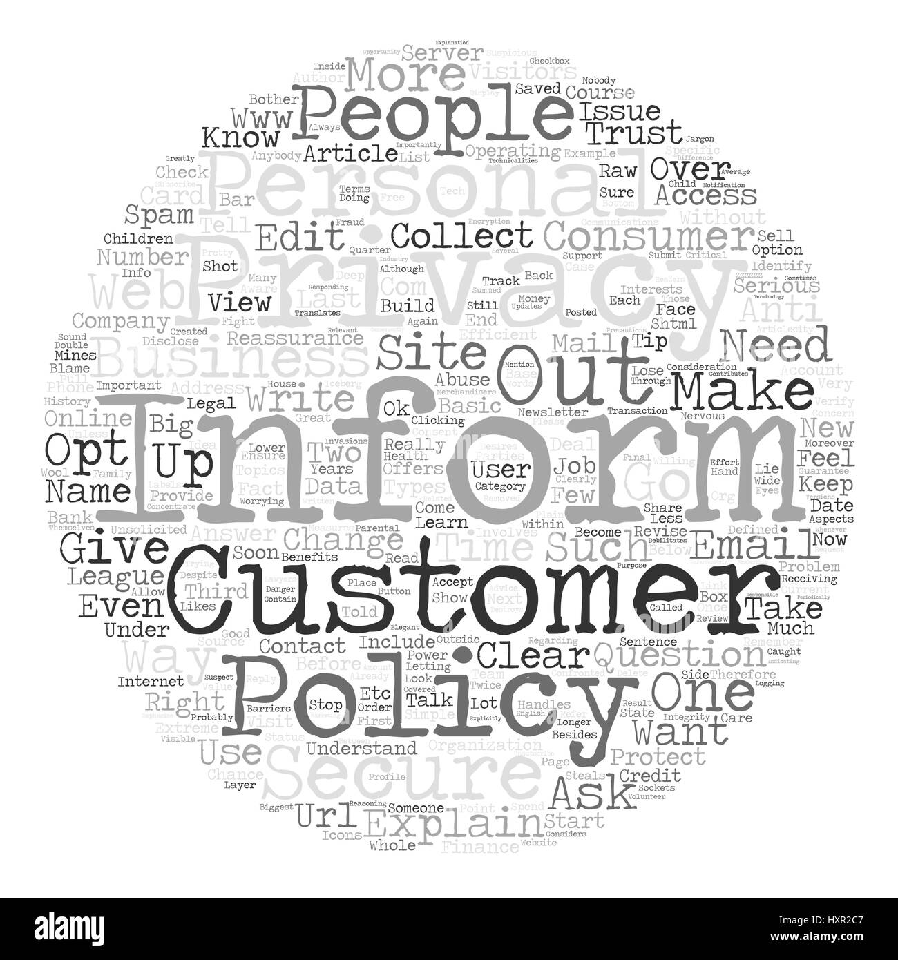 How to write a Privacy Policy text background word cloud concept