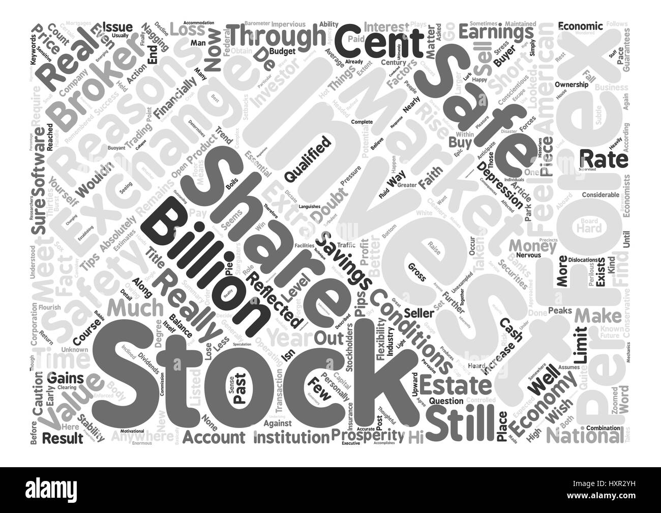 Is It Safe To Invest In Shares Or The Forex Word Cloud Concept Text - 