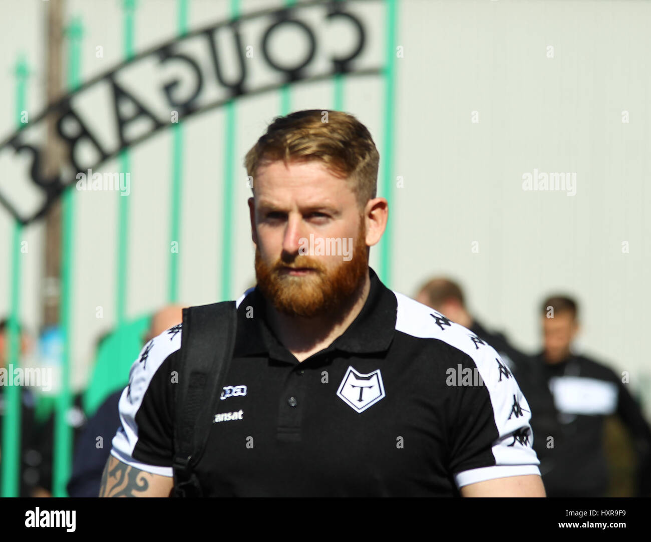 Gary Wheeler of Toronto Wolfpack Rugby League ahead of Keighley Cougars