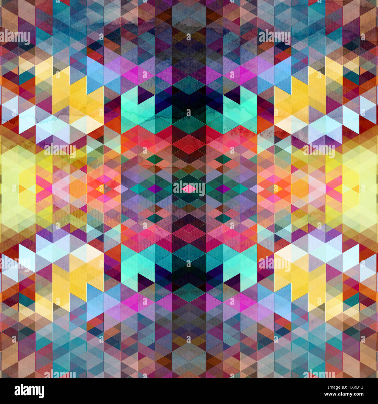 Graphic geometric watercolor background with abstract polygons for ...