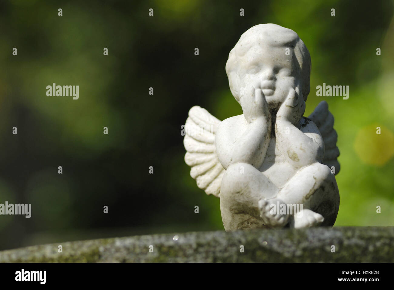 Germany, Hamburg, village Ohls, Ohlsdorfer, grave, graves, cemetery, gravestone, gravestones, cemeteries, figure, figures, woman, Engel, angel's figur Stock Photo