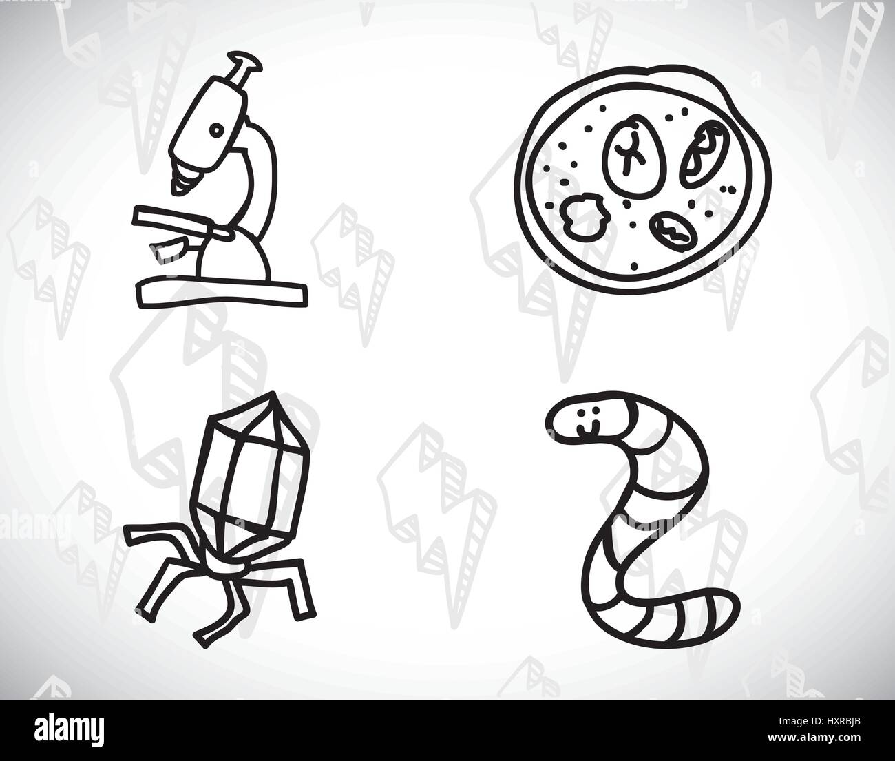 science class and school scribbles cartoons drawing vector Stock Vector  Image & Art - Alamy