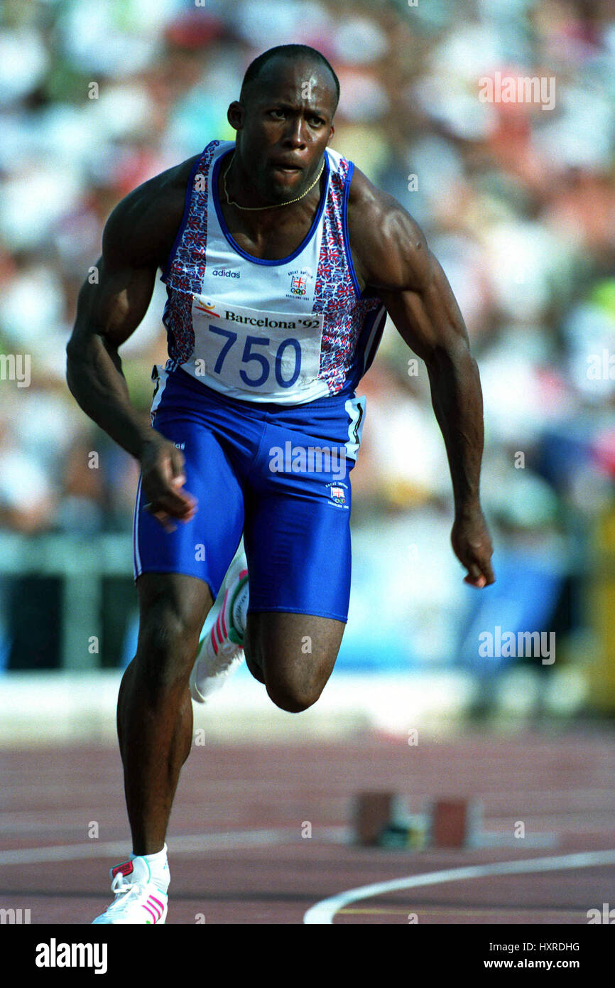 JOHN REGIS 200 METRES 03 August 1992 Stock Photo - Alamy