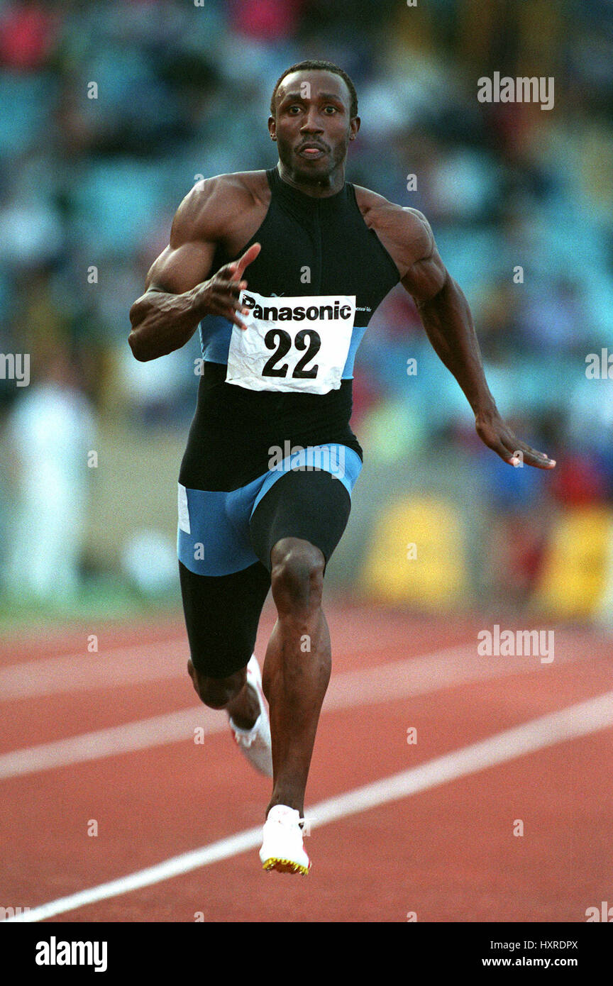 LINFORD CHRISTIE 100 METRES 18 July 1993 Stock Photo