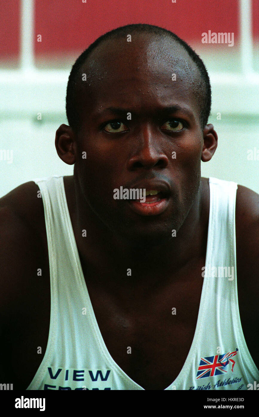 JOHN REGIS 200 METRES 19 August 1993 Stock Photo - Alamy