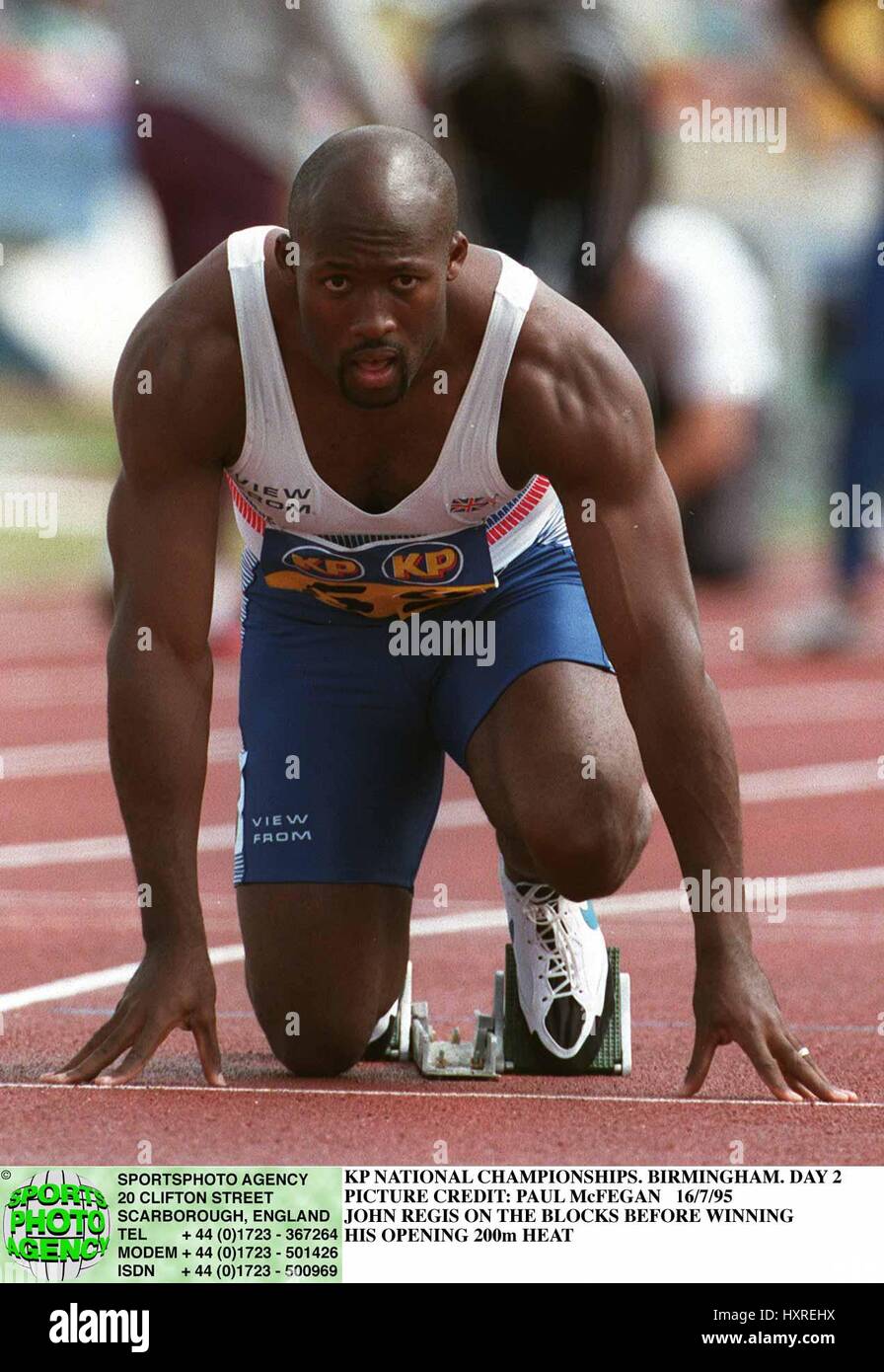 JOHN REGIS 200 METRES 17 July 1995 Stock Photo - Alamy