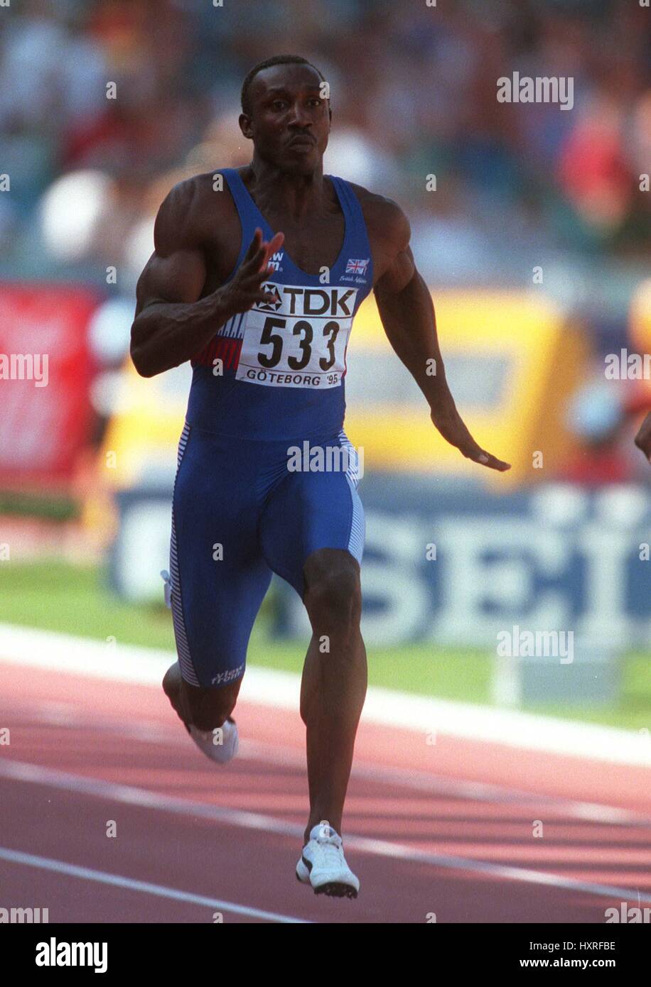 LINFORD CHRISTIE 100 METRES WORLD CHAMPS 1995 01 August 1995 Stock Photo