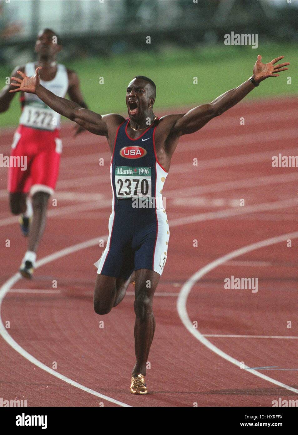 Michael Johnson 200 Metres Atlanta 1996. 01 August 1996 Stock Photo - Alamy