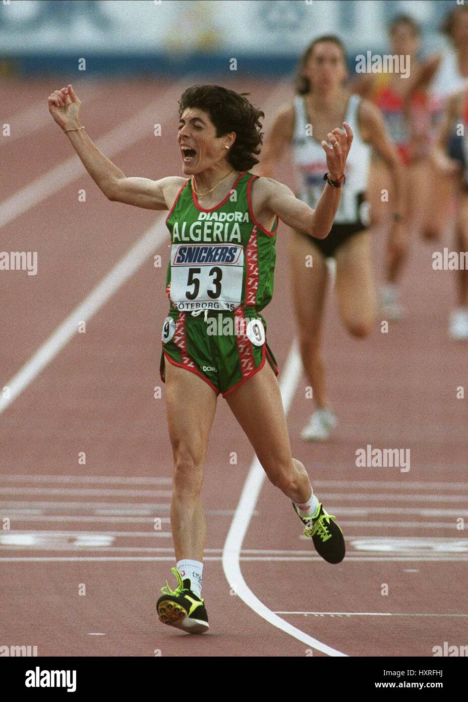 HASSIBA BOULMERKA WINS 1500 METRES WORLD CHAMPS 01 August 1995 Stock