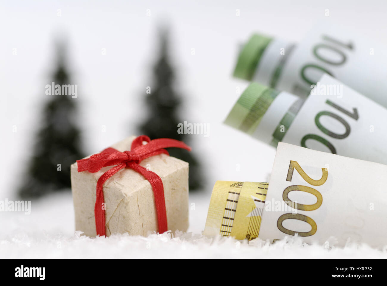 Christmas allowance, Weihnachtsgeld Stock Photo