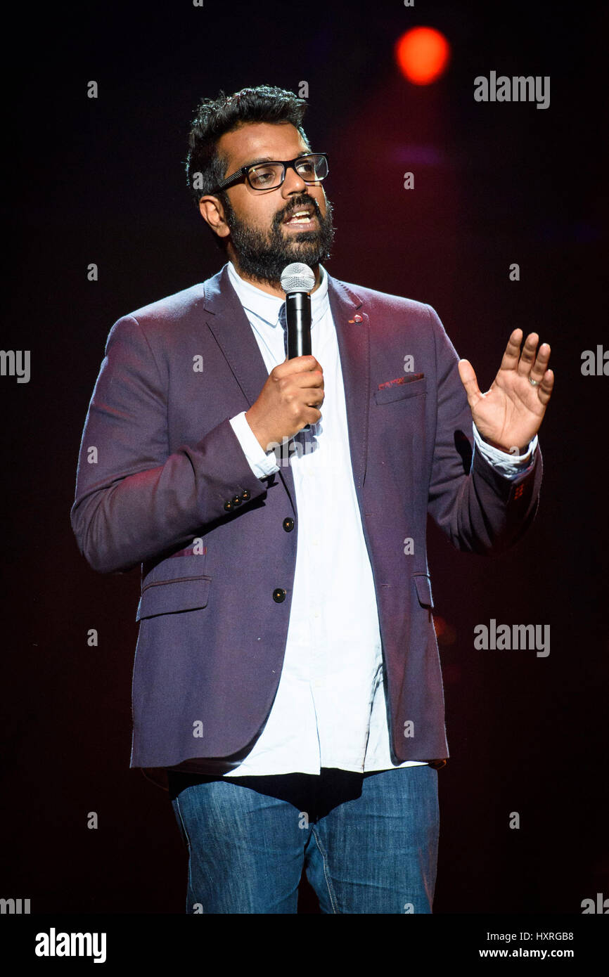 Ramesh Ranganathan Performing On Stage At The Royal Albert Hall In Ramesh Ranganathan Performing On Stage At The Royal Albert Hall In