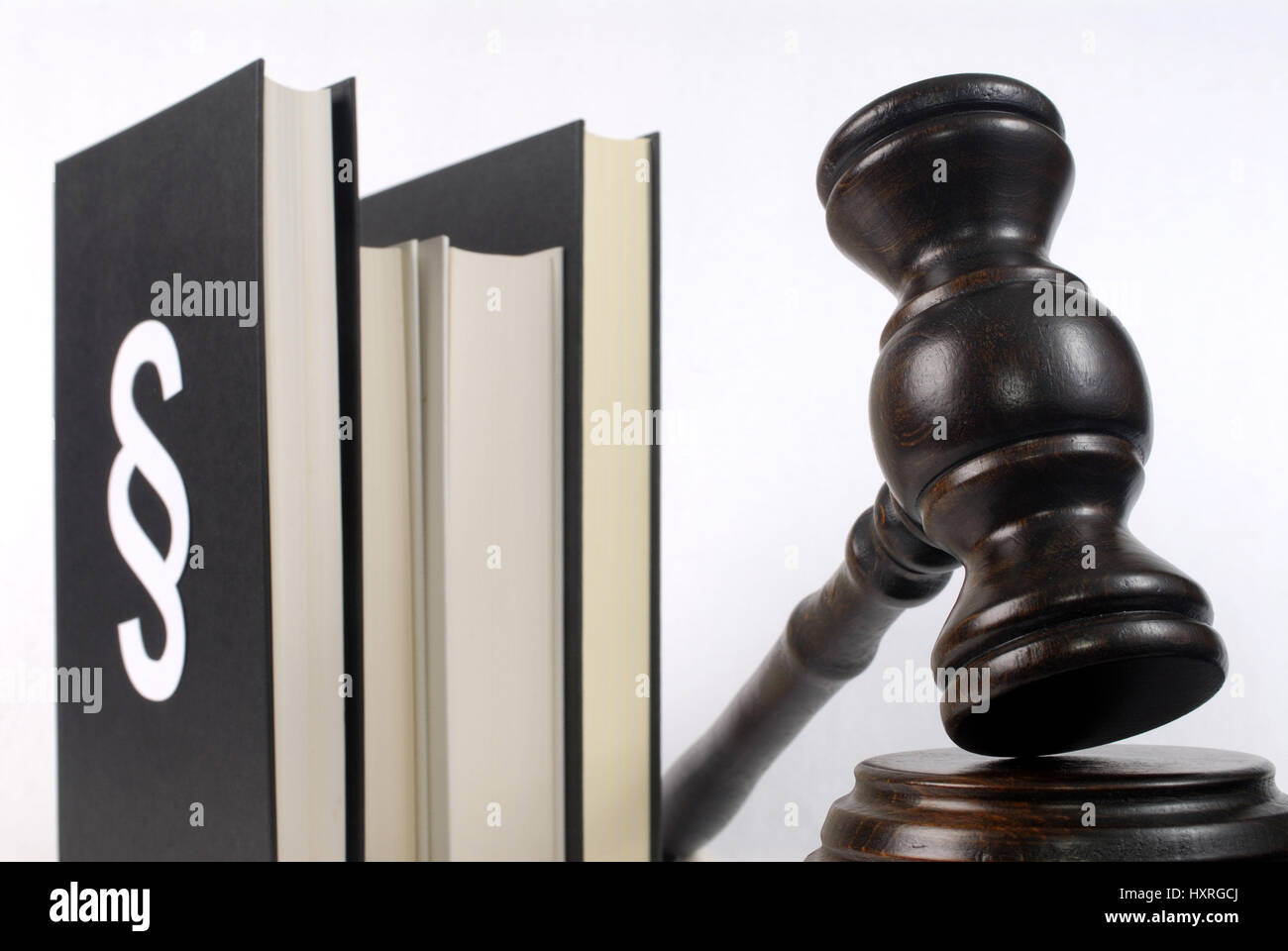 Law, legislation, code, Civil Code, judge's hammer, section, sections, judgment, conviction, justice, justice hammer, hammer, auction hammer, court, c Stock Photo