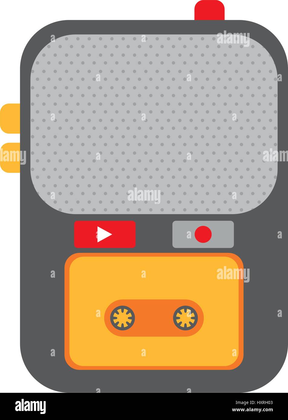 Tape recorder isolated Stock Vector Image & Art - Alamy