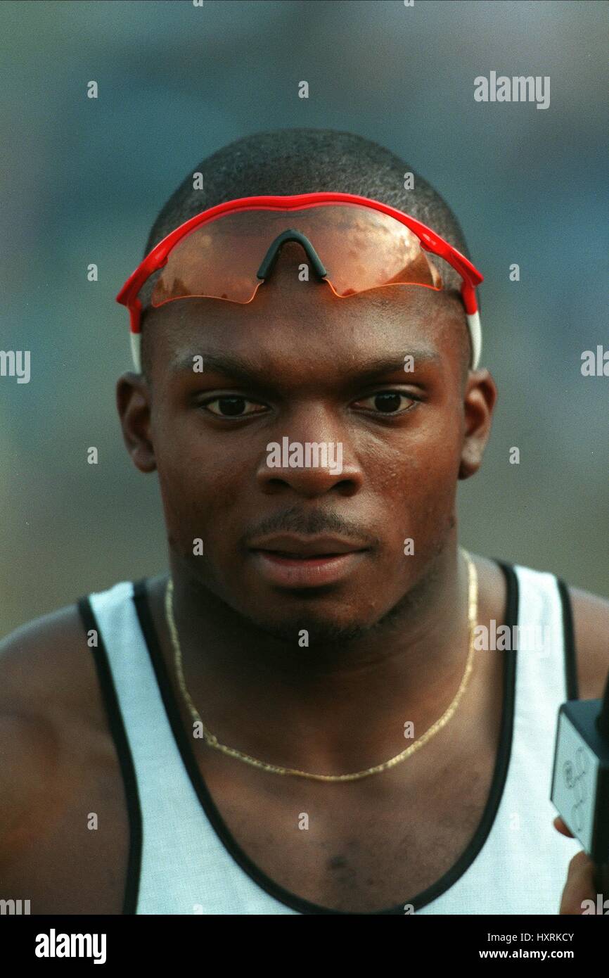 JASON LIVINGSTON 100 METRES 14 July 1997 Stock Photo Alamy