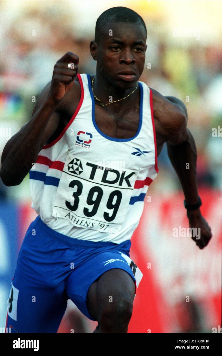 JULIAN GOLDING 200 METRES ATHENS. 15 August 1997 Stock Photo Alamy
