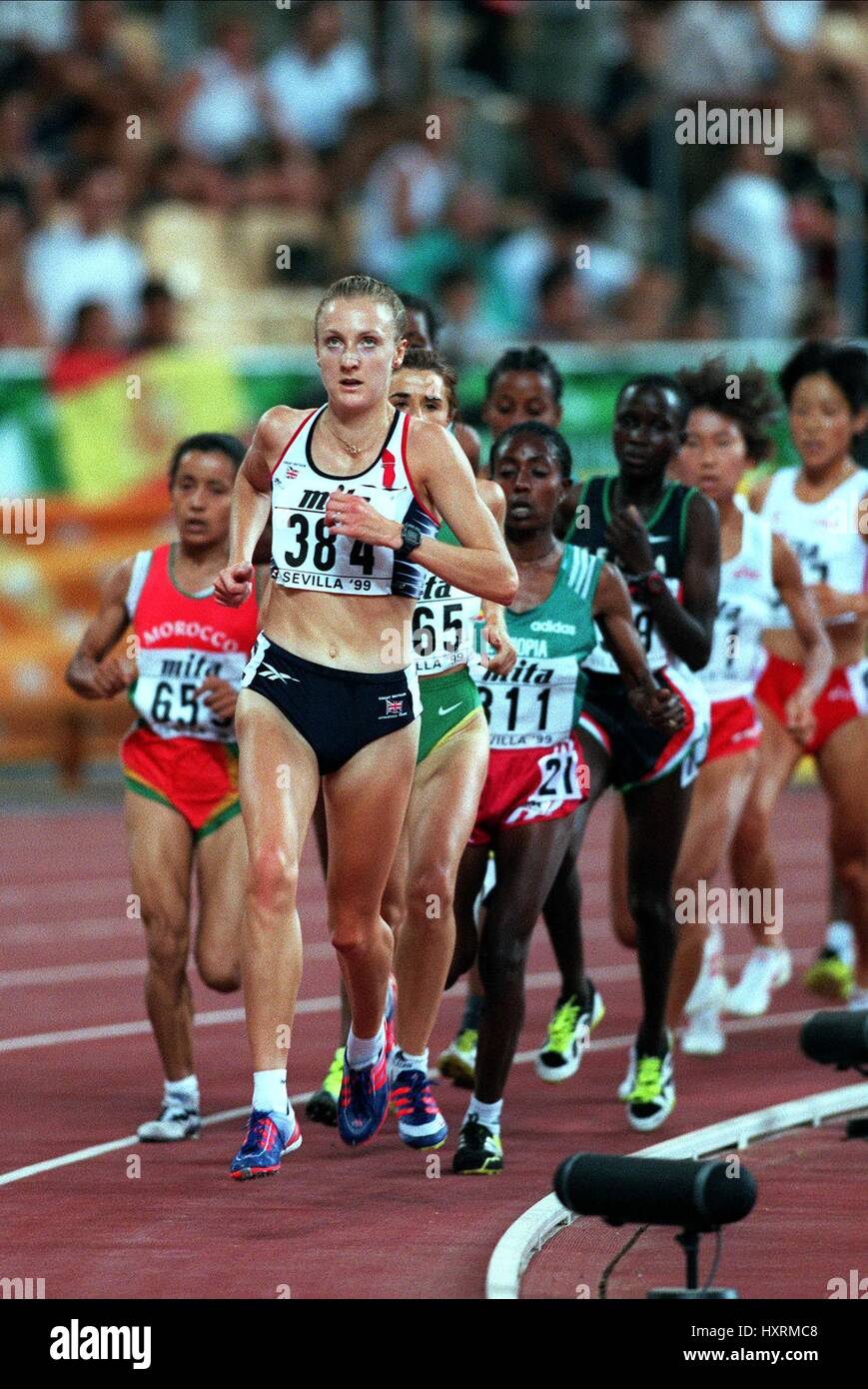 PAULA RADCLIFFE 10000 METRES 23 August 1999 Stock Photo