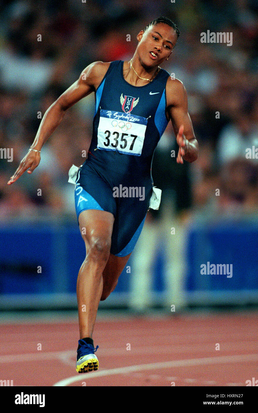 MARION JONES 200 METRES SYDNEY OLYMPICS SYDNEY AUSTRALIA OLYMPIC