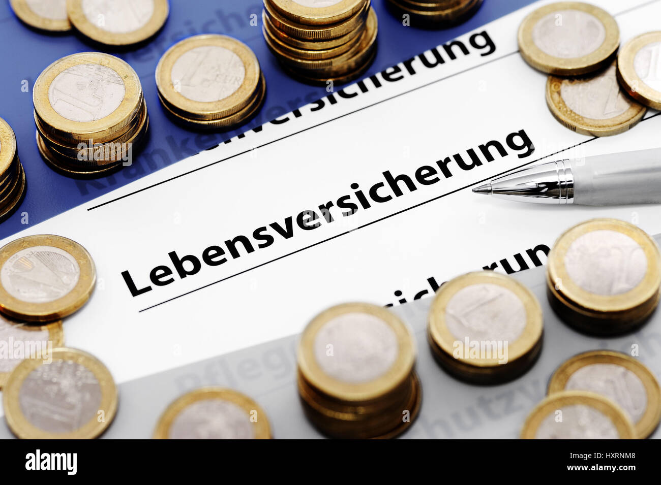 Life insurance, symbolic photo, Lebensversicherung, Symbolfoto Stock Photo