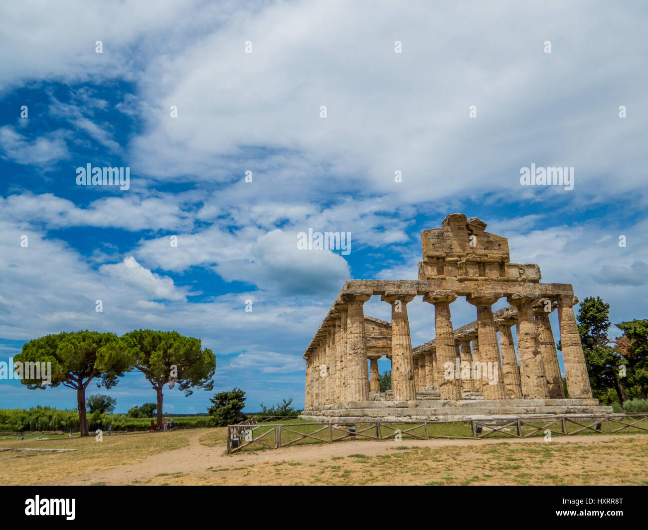 Archaeological site of Paestum, Italy Stock Photo