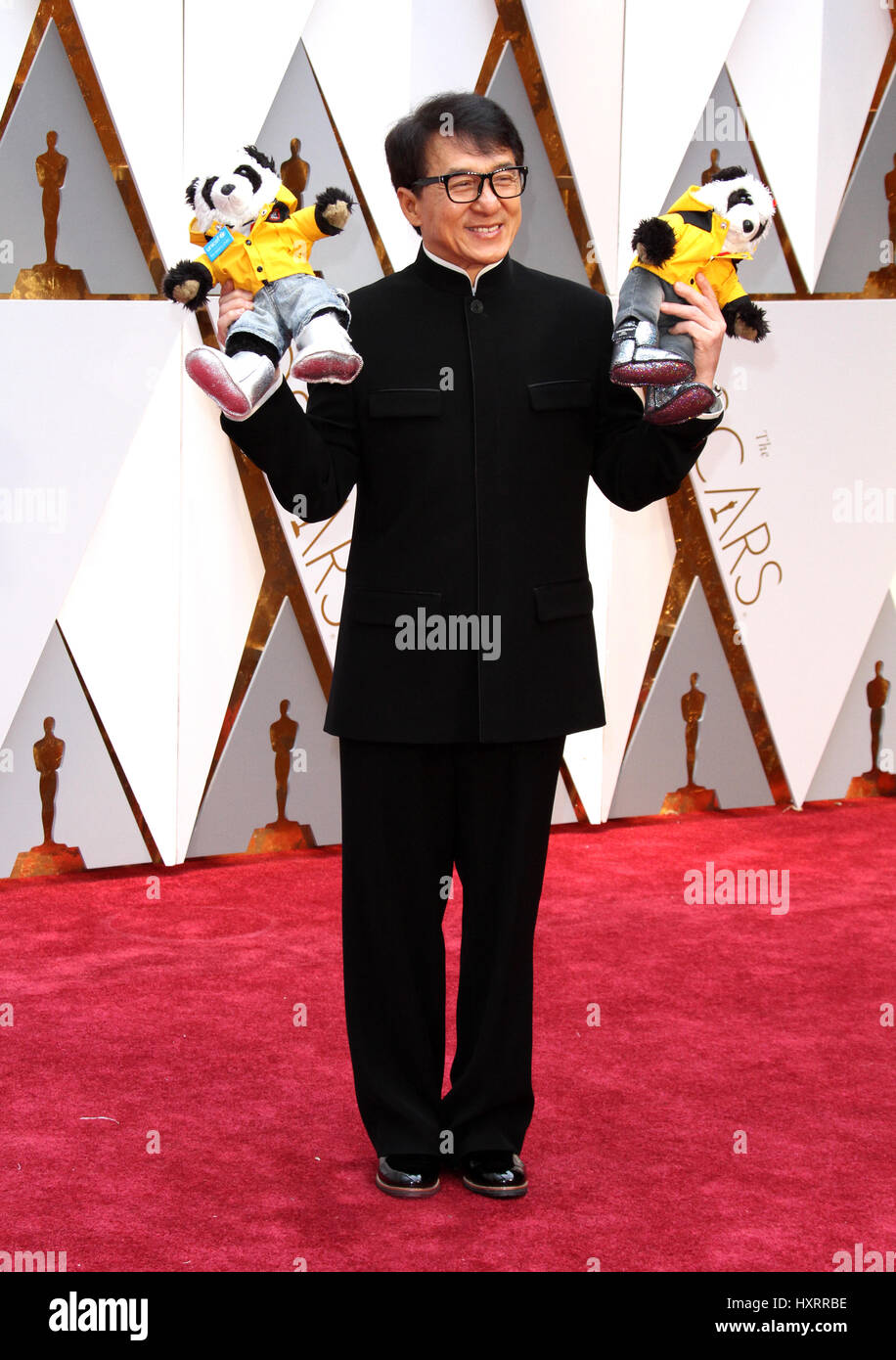 89th Annual Academy Awards held at the Dolby Theatre at the Hollywood & Highland Center  Featuring: Jackie Chan Where: Los Angeles, California, United States When: 26 Feb 2017 Stock Photo