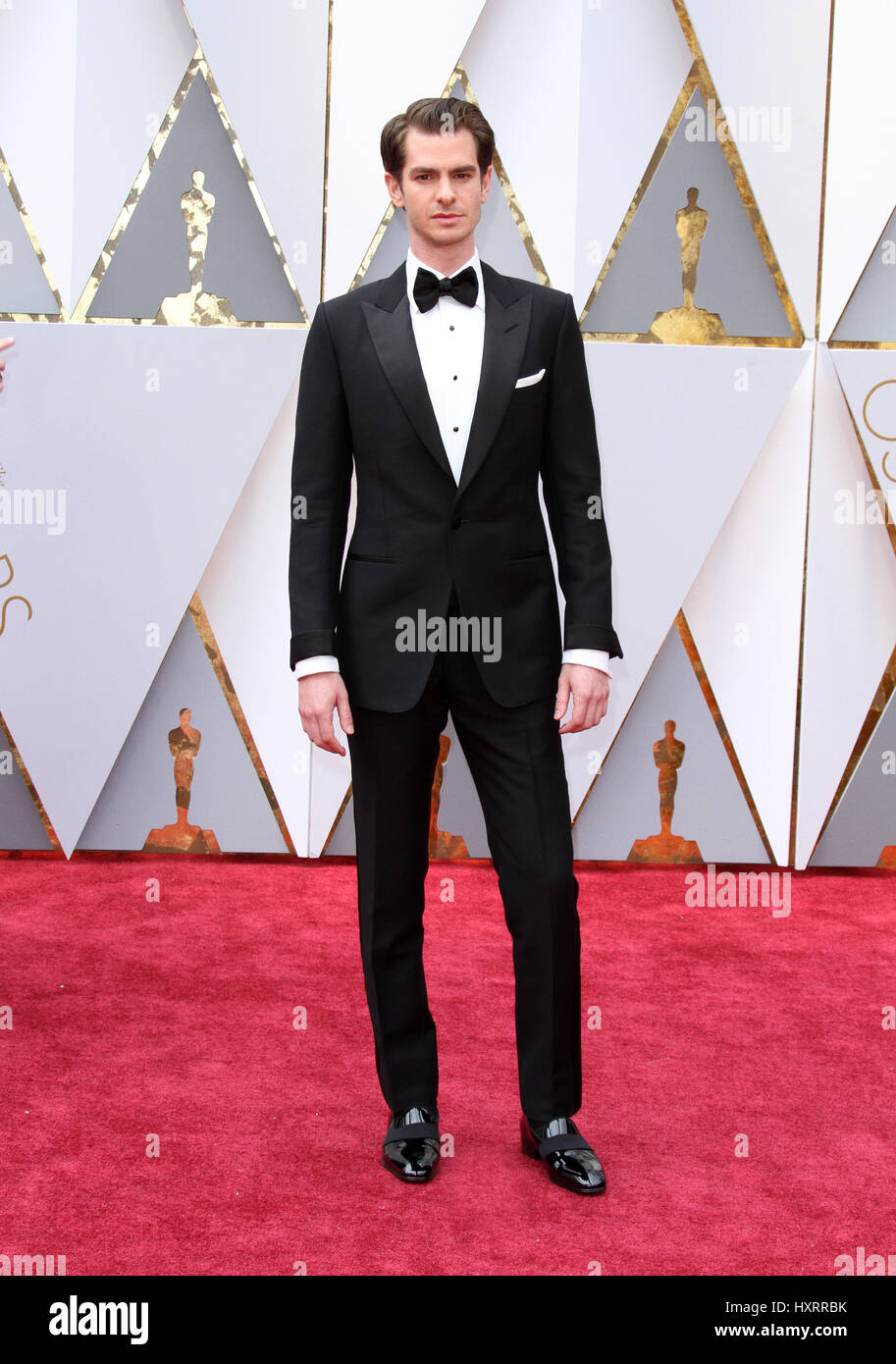89th Annual Academy Awards held at the Dolby Theatre at the Hollywood & Highland Center  Featuring: Andrew Garfield Where: Los Angeles, California, United States When: 26 Feb 2017 Stock Photo