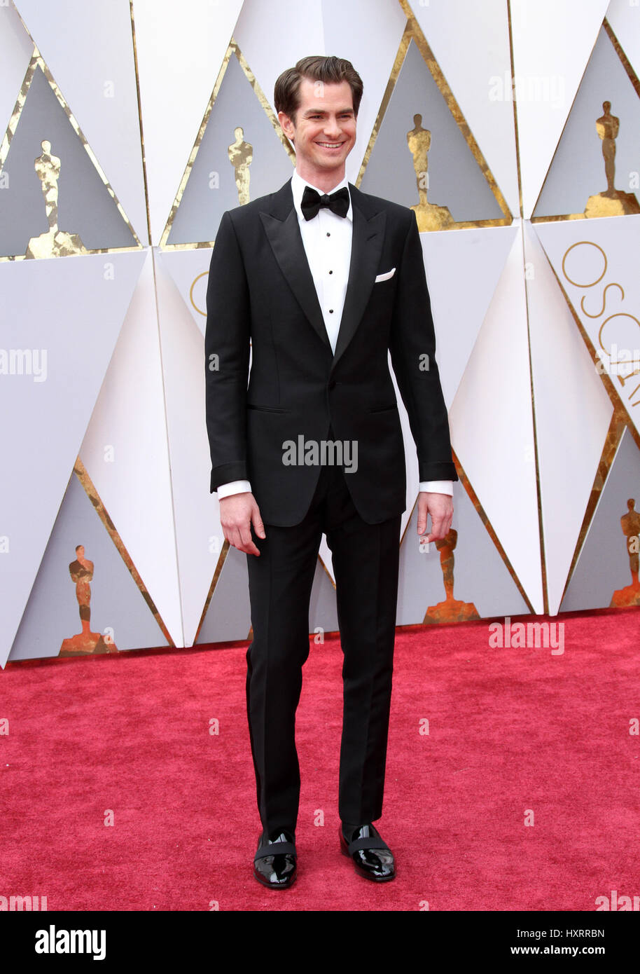 89th Annual Academy Awards held at the Dolby Theatre at the Hollywood & Highland Center  Featuring: Andrew Garfield Where: Los Angeles, California, United States When: 26 Feb 2017 Stock Photo
