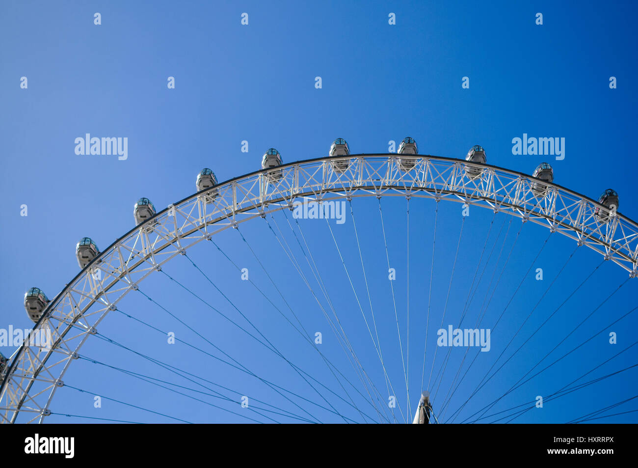 An abstract view of The Millennium Wheel aka the London Eye. London, England 2017. Stock Photo
