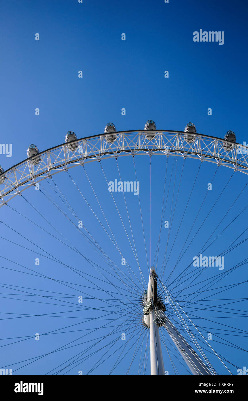 An abstract view of The Millennium Wheel aka the London Eye. London, England 2017. Stock Photo
