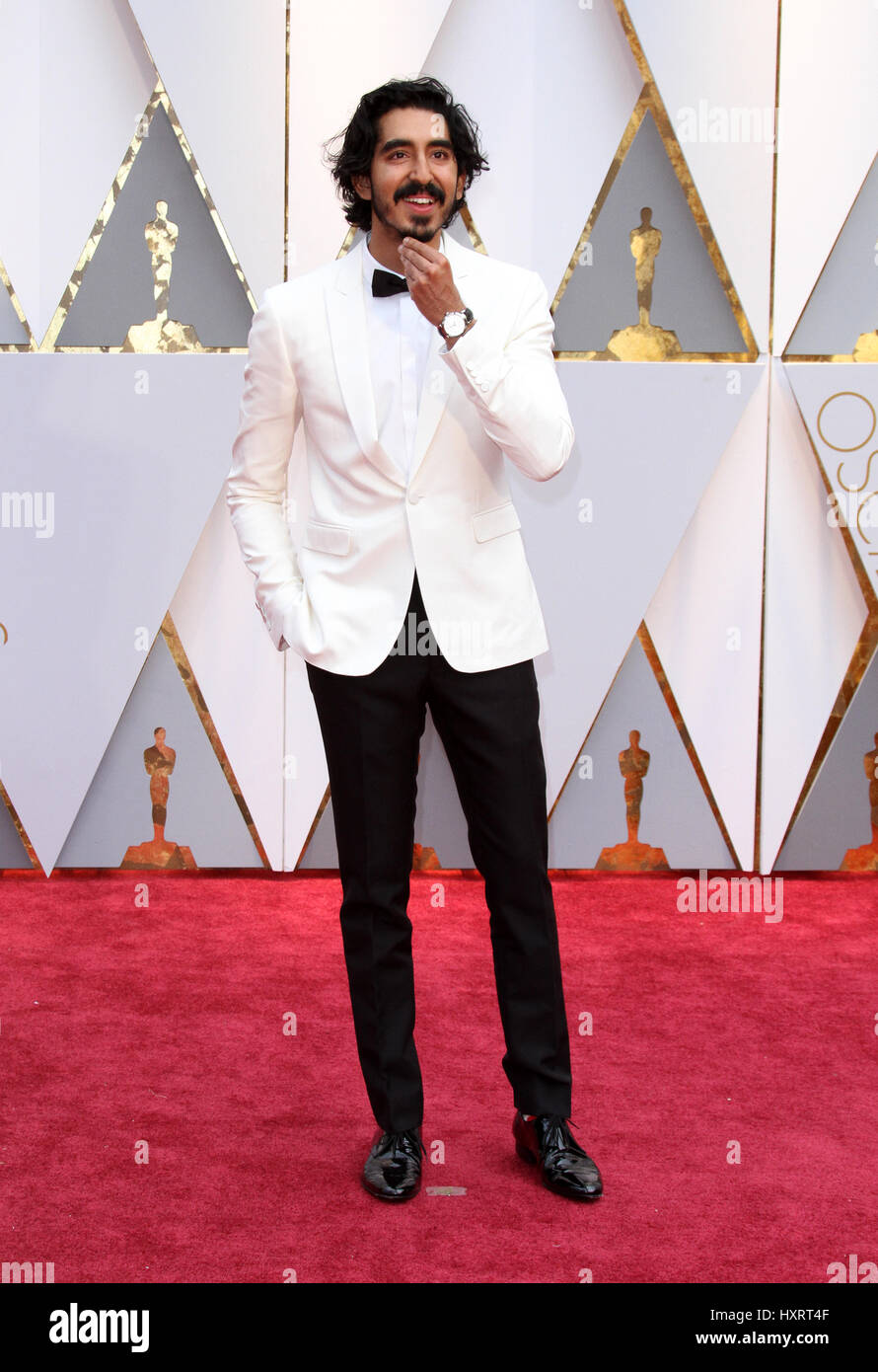 89th Annual Academy Awards held at the Dolby Theatre at the Hollywood & Highland Center  Featuring: Dev Patel Where: Los Angeles, California, United States When: 26 Feb 2017 Stock Photo