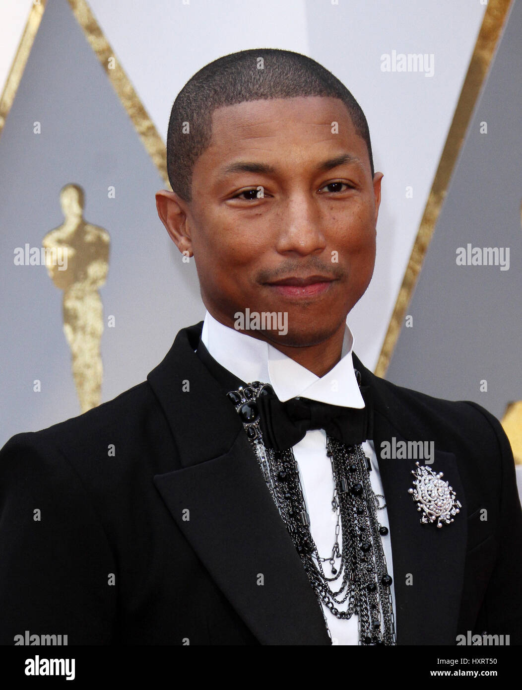 89th Annual Academy Awards held at the Dolby Theatre at the Hollywood & Highland Center  Featuring: Pharrell Williams Where: Los Angeles, California, United States When: 26 Feb 2017 Stock Photo