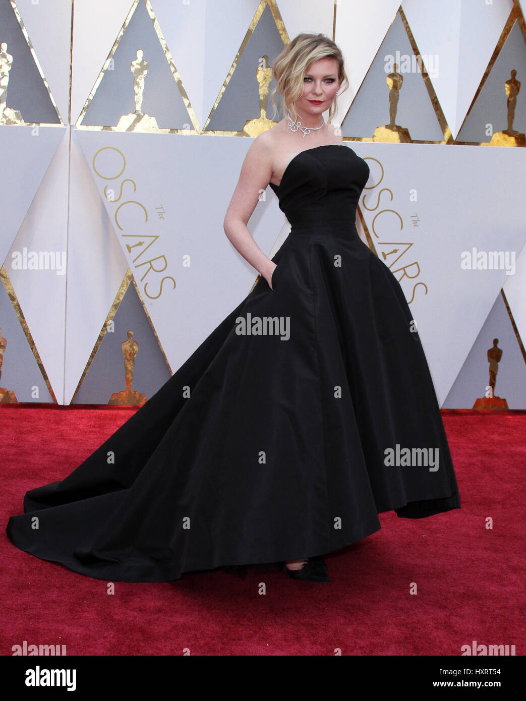 89th Annual Academy Awards held at the Dolby Theatre at the Hollywood & Highland Center  Featuring: Kirsten Dunst Where: Los Angeles, California, United States When: 26 Feb 2017 Stock Photo