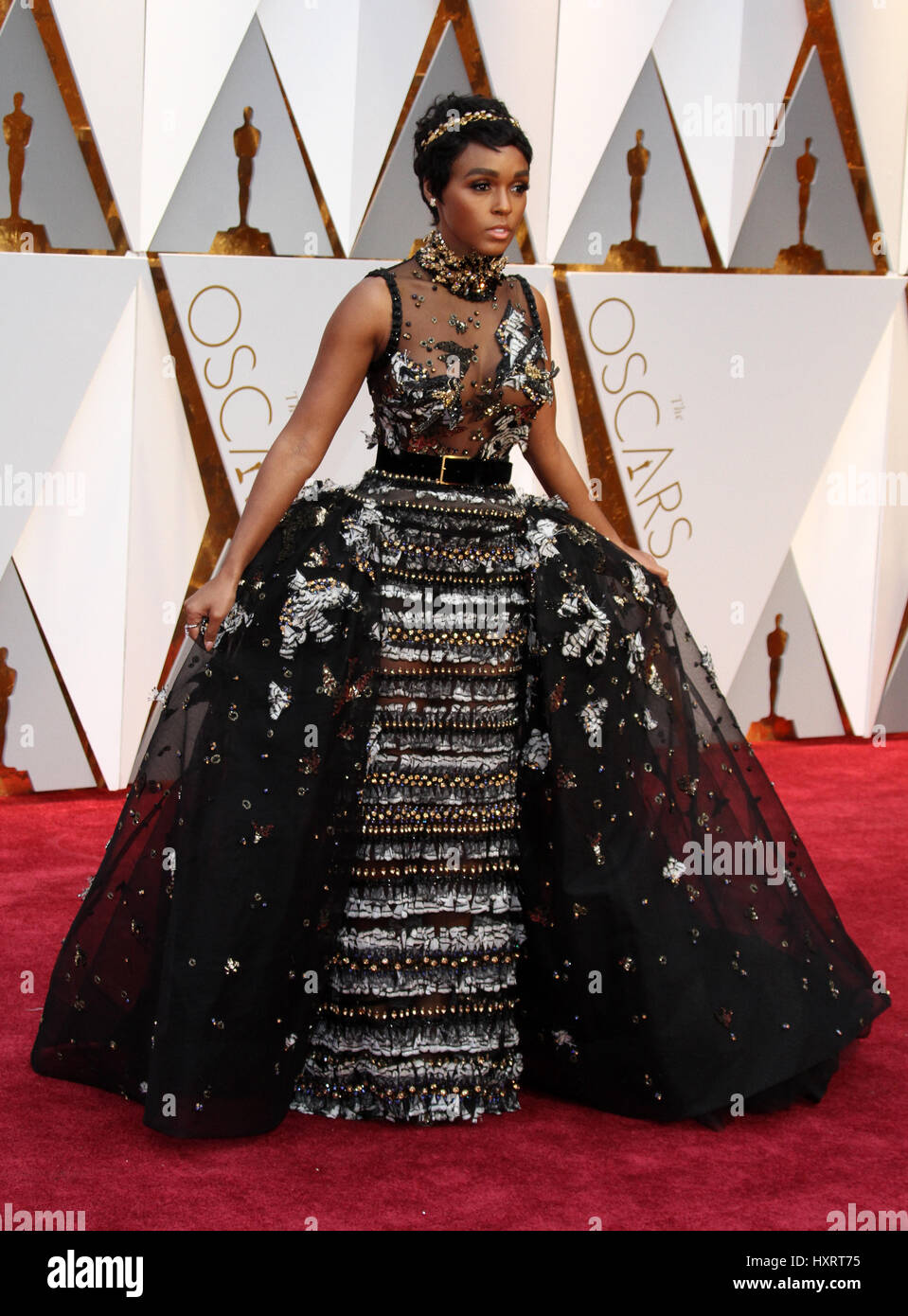 89th Annual Academy Awards held at the Dolby Theatre at the Hollywood & Highland Center  Featuring: Janelle Monae Where: Los Angeles, California, United States When: 26 Feb 2017 Stock Photo