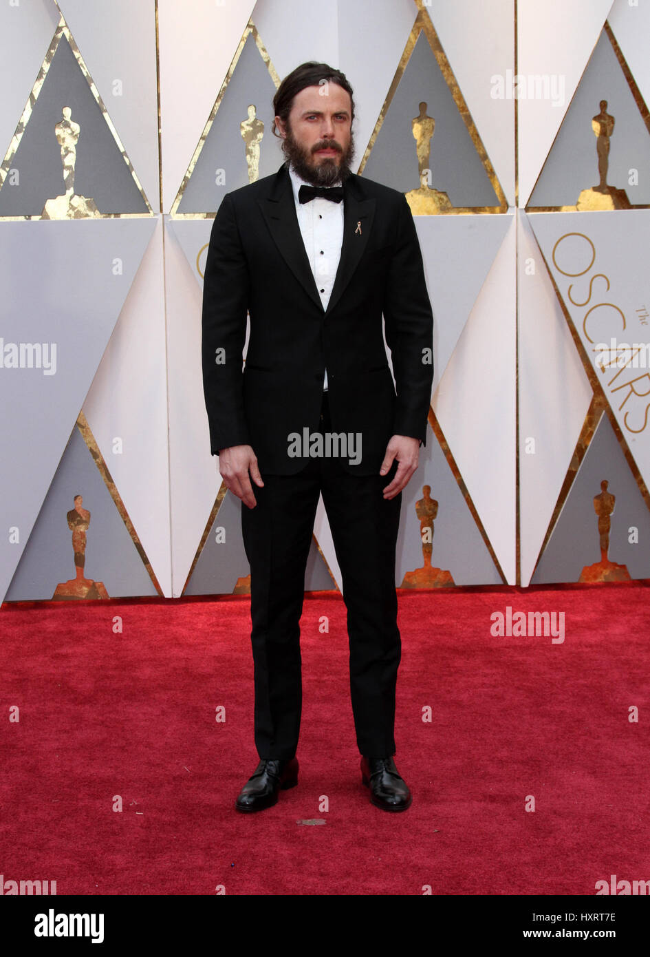 89th Annual Academy Awards held at the Dolby Theatre at the Hollywood & Highland Center  Featuring: Casey Affleck Where: Los Angeles, California, United States When: 26 Feb 2017 Stock Photo