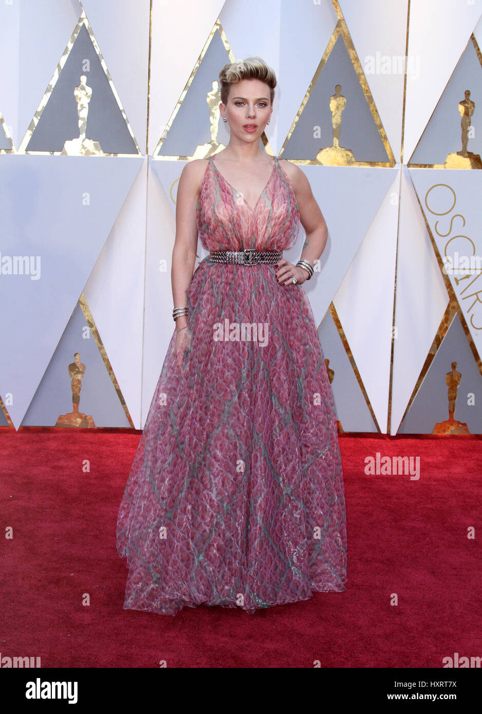 89th Annual Academy Awards held at the Dolby Theatre at the Hollywood & Highland Center  Featuring: Scarlett Johansson Where: Los Angeles, California, United States When: 26 Feb 2017 Stock Photo