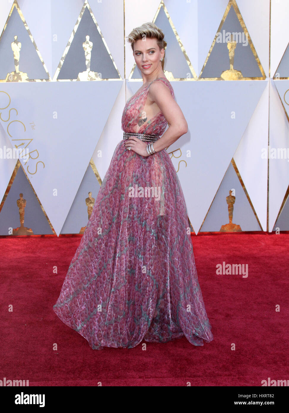 89th Annual Academy Awards held at the Dolby Theatre at the Hollywood & Highland Center  Featuring: Scarlett Johansson Where: Los Angeles, California, United States When: 26 Feb 2017 Stock Photo