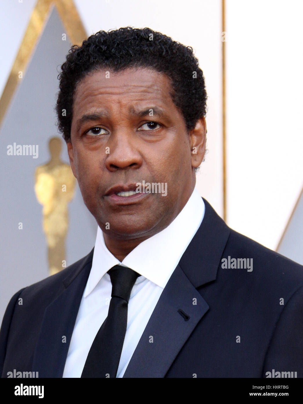89th Annual Academy Awards held at the Dolby Theatre at the Hollywood & Highland Center  Featuring: Denzel Washington Where: Los Angeles, California, United States When: 26 Feb 2017 Stock Photo
