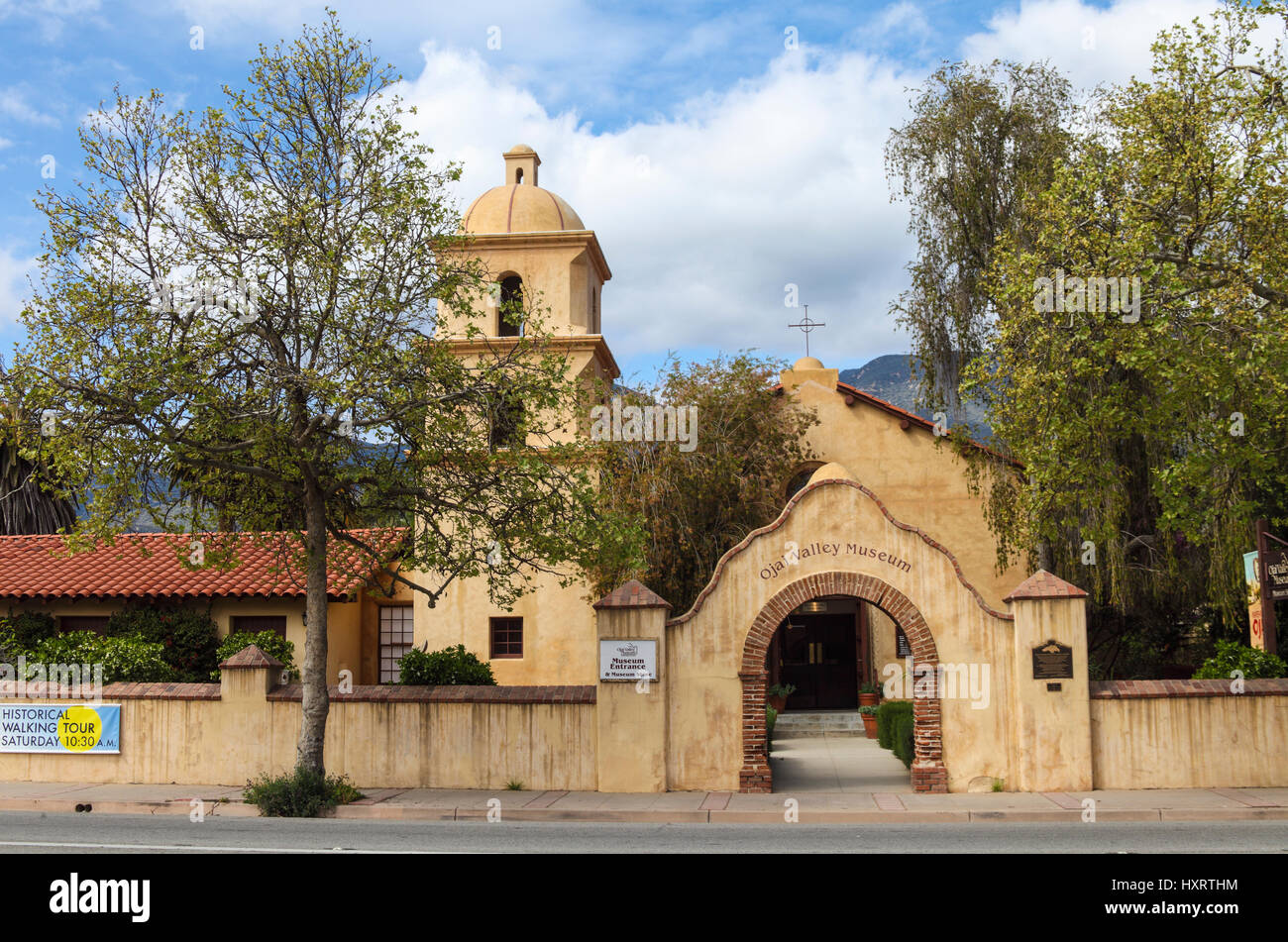 The Ojai Valley Museum in downtown Ojai, California Stock Photo Alamy