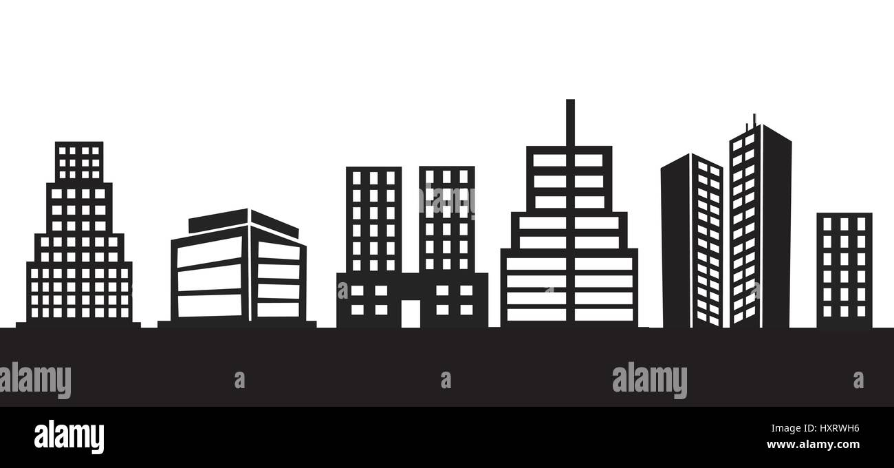 Vector illustration of urban skylines Stock Vector Image & Art - Alamy