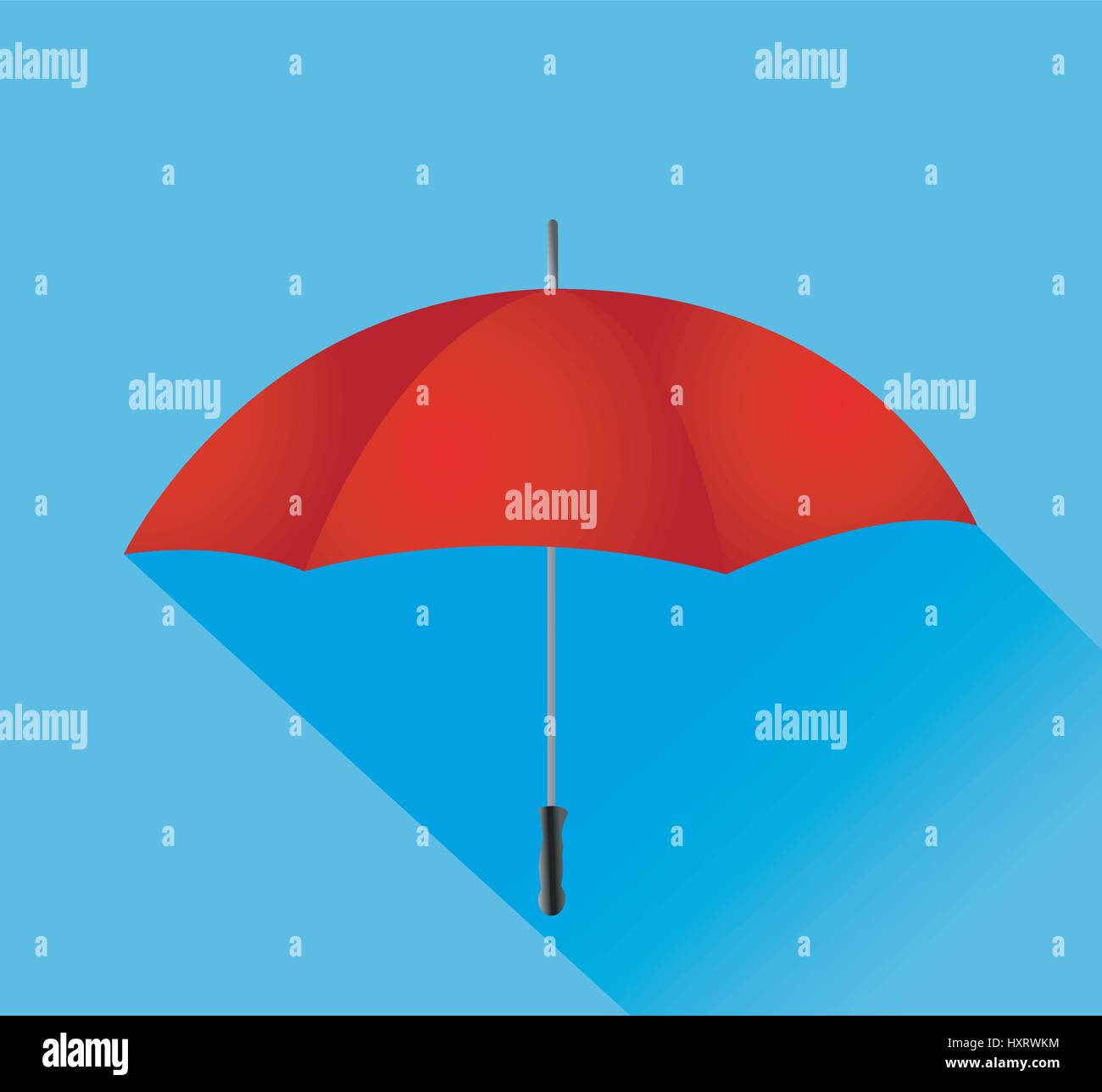 Red umbrella vector illustration Stock Vector Image & Art Alamy