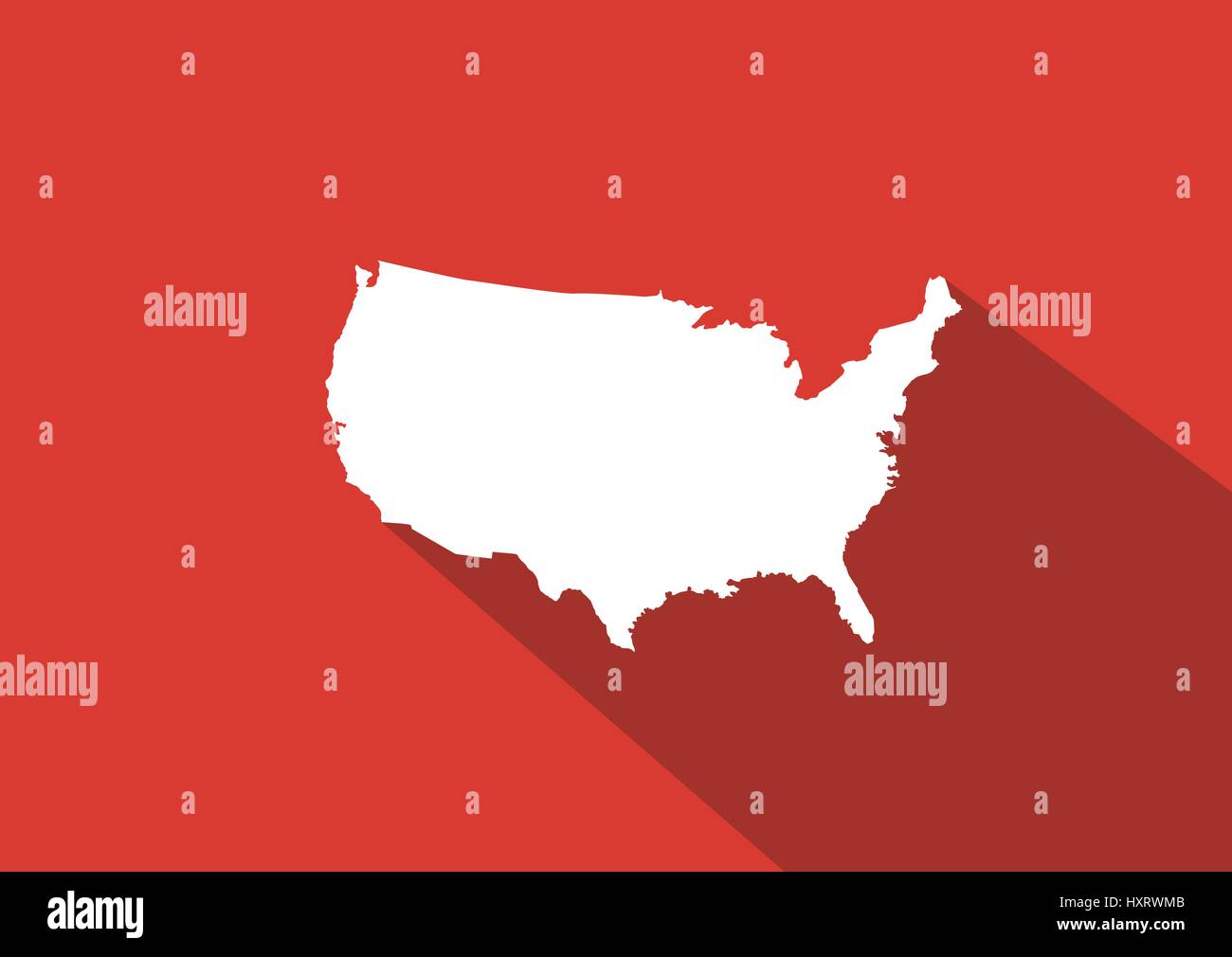 USA map vector illustration Stock Vector